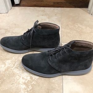 Men’s Cole Haan grey suede boots